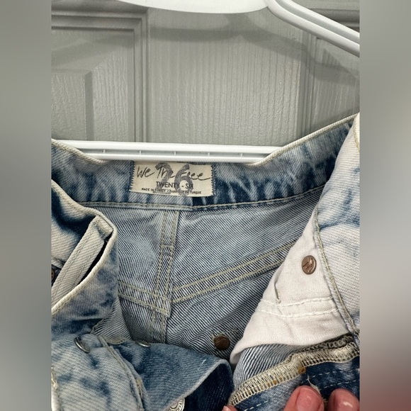 We The Free Blue Acid Wash Denim - Picture 2 of 2